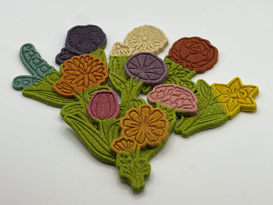Mixed Flowers Cookies